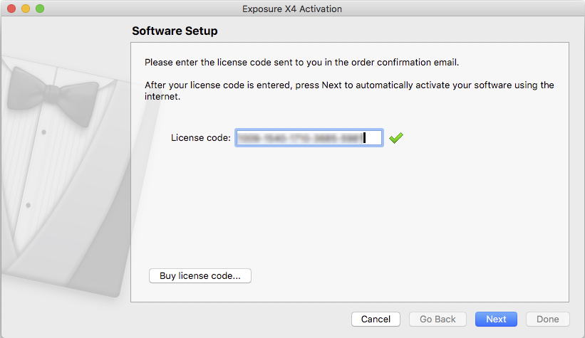 License activation key