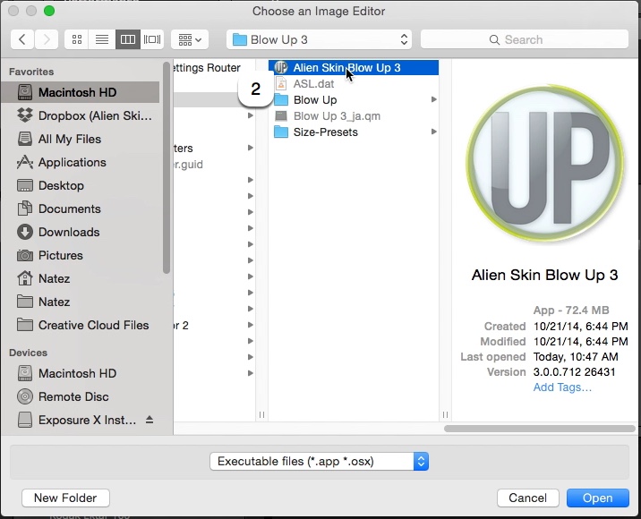 loading exposure x as plugin to photoshop